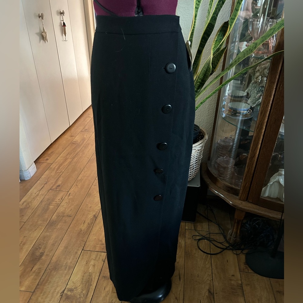NWT Linda Allard/ Ellen Tracy Sold At Neiman Marcus. Long Black Skirt.
